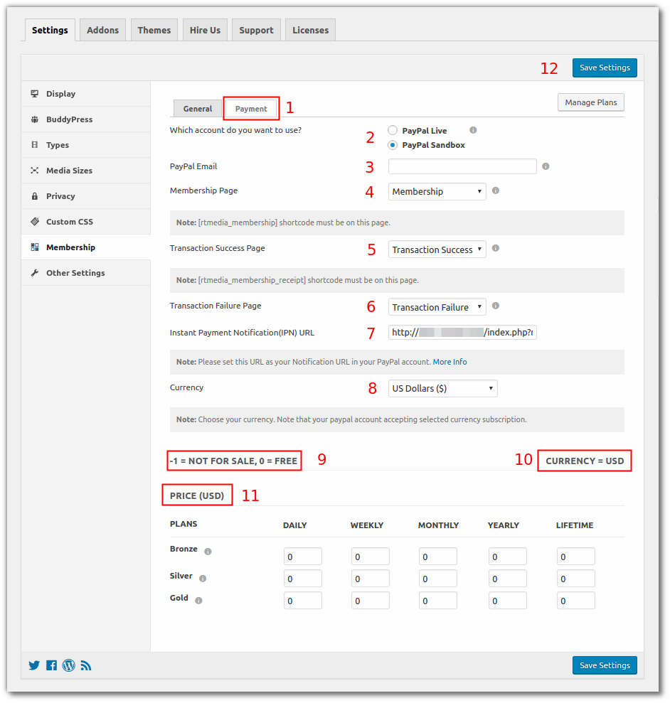 rtmembership-payment-admin-settings